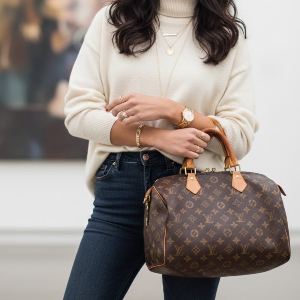 authentic Louis Vuitton Hand Bag Speedy 30 tote bag